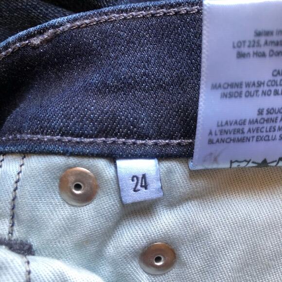 Edwin NWT Elin Relaxed Straight Leg Mid Rise Jeans Dark Indigo Legend Size 24 - Picture 16 of 16